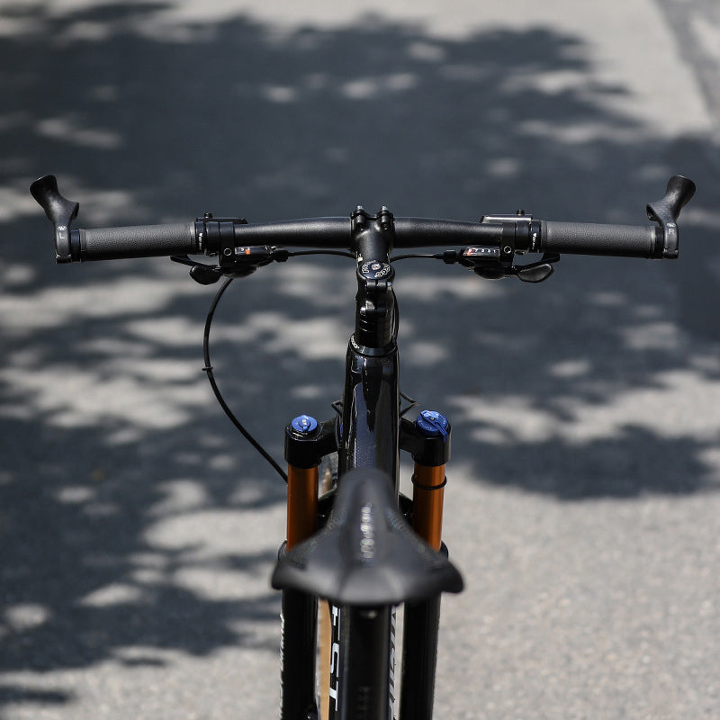 Bicycle Handlebar Grips | Ergonomic O-Shape | Carbon Fiber & Nylon | Fluorescent Visibility