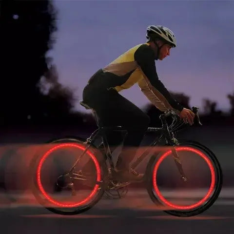 Bike & Motorcycle Valve LED Lights | Motion-Activated | 2-Piece Set | Night Visibility