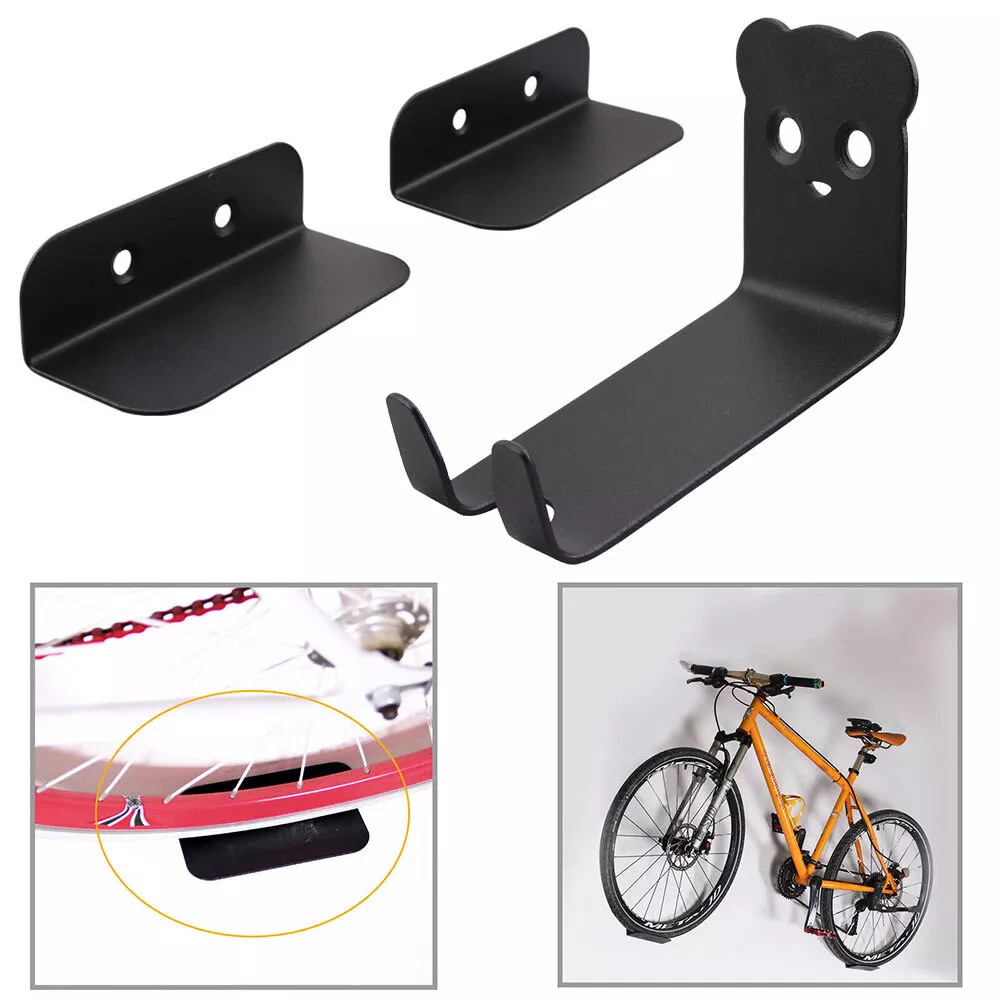 Bike Wall Hook | Space-Saving Horizontal Mount | Steel Construction | 100 kg Capacity