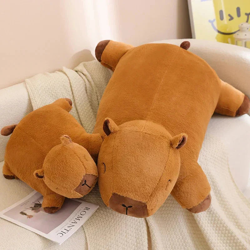 Capybara Plush Toy | Giant Snuggle Buddy | Soft Plush & Cotton Fill | Comfort Pillow