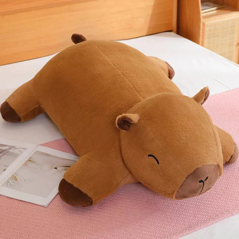 Capybara Plush Toy | Giant Snuggle Buddy | Soft Plush & Cotton Fill | Comfort Pillow