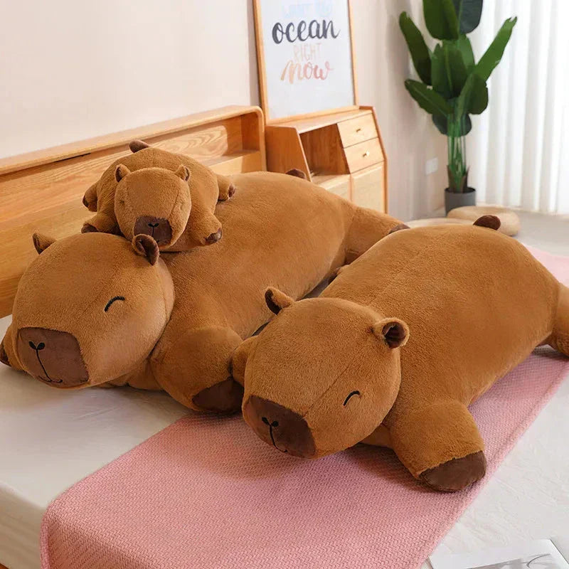 Capybara Plush Toy | Giant Snuggle Buddy | Soft Plush & Cotton Fill | Comfort Pillow