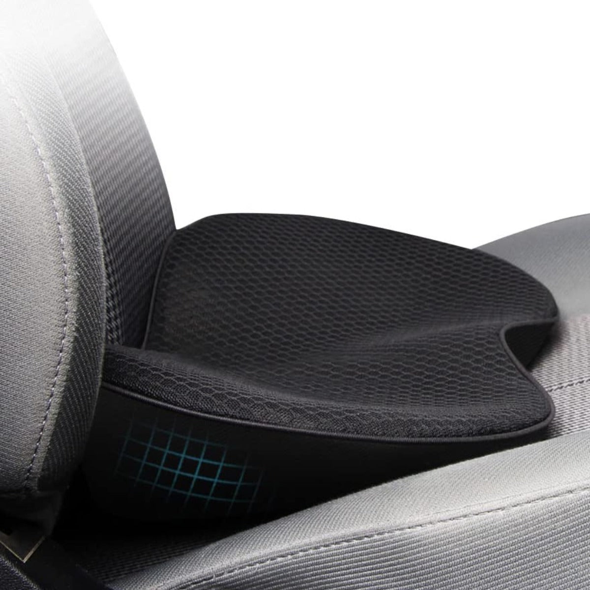Car Booster Seat Cushion for Adults | Memory Foam Lumbar Support | 3.5 in Height Boost