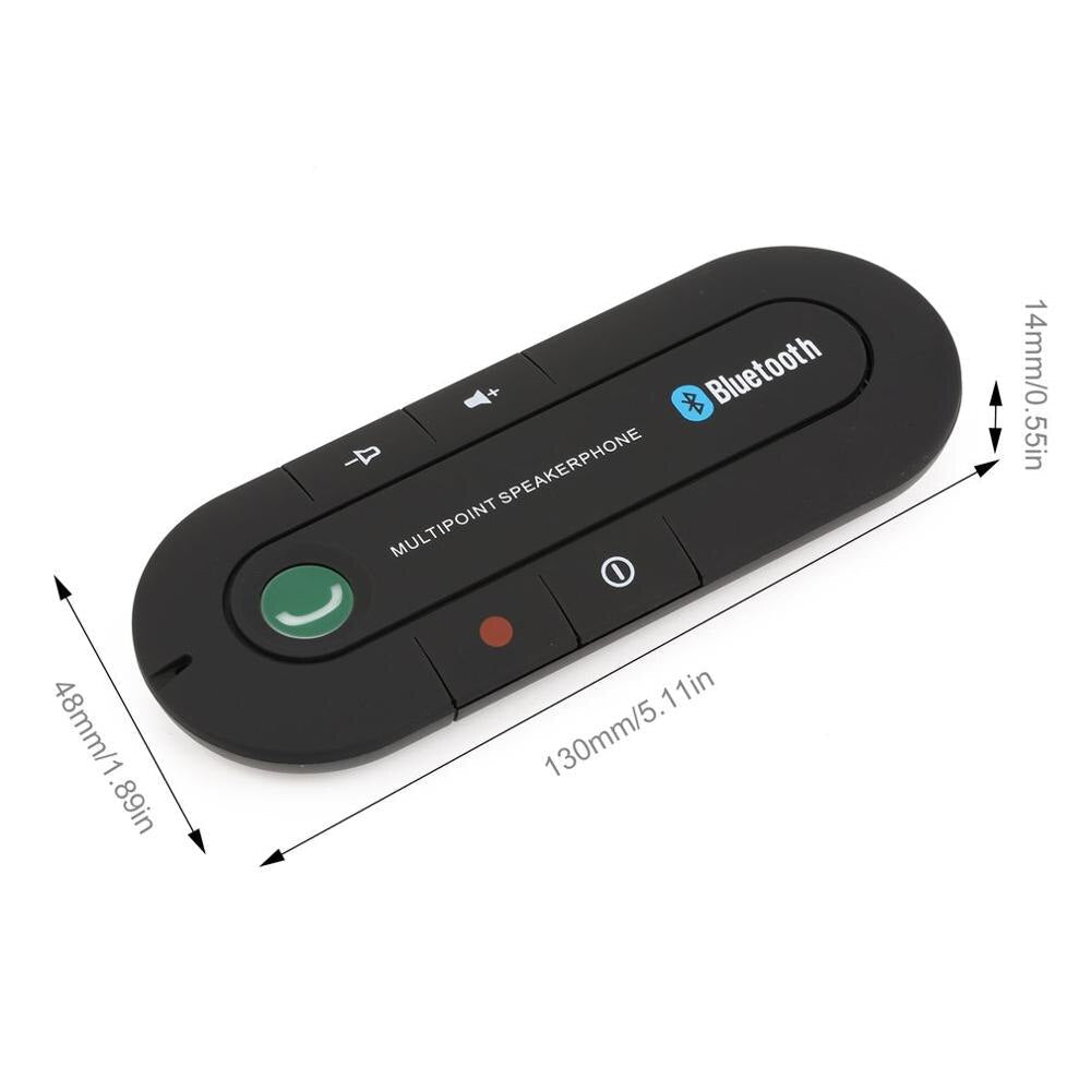 Car Hands-Free Bluetooth Speaker | Noise-Cancelling Mic | Magnetic Visor Mount | Long Talk Time