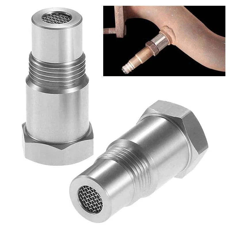 Car Oxygen Sensor Adapter | Mini Catalytic Converter | M18×1.5 Thread | Stainless Steel