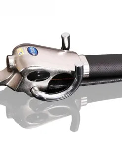 Car Steering Wheel Lock | Heavy-Duty Anti-Theft | Leather Trim & Universal Fit