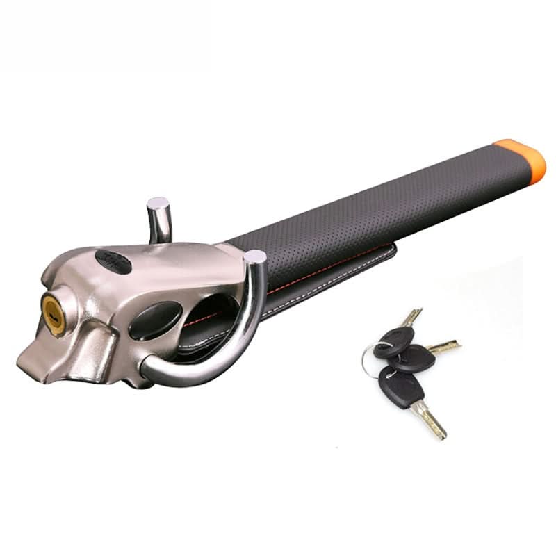 Car Steering Wheel Lock | Three-Directional Locking | Leather Padding | Adjustable Fit