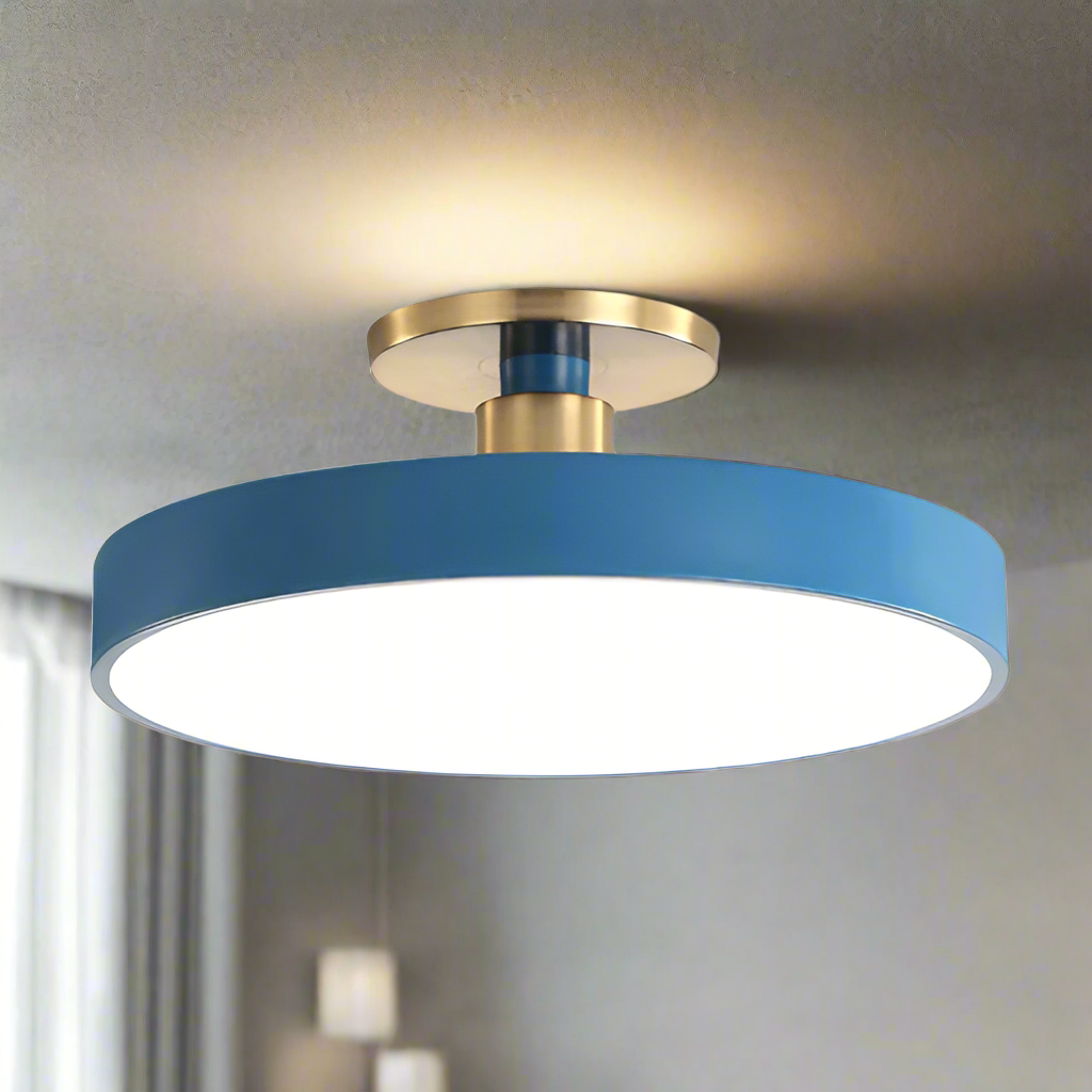 Ceiling Lamp | Nordic Sphere LED | 40cm Diameter & Metal Base | Energy-Saving