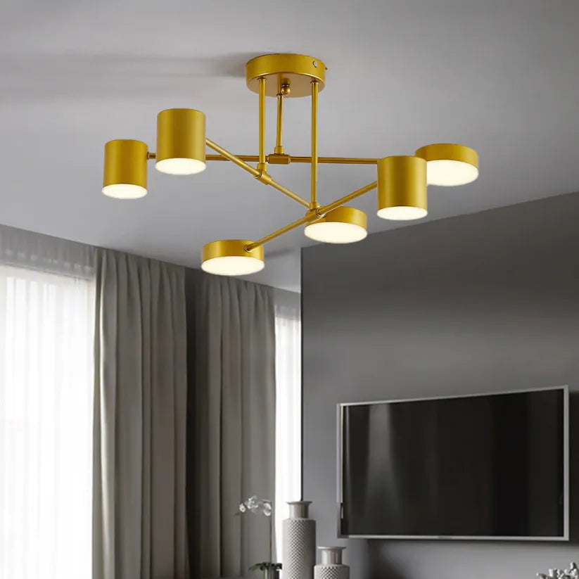 Ceiling Light | 6-Light Scandinavian Style | Multiple Color Modes