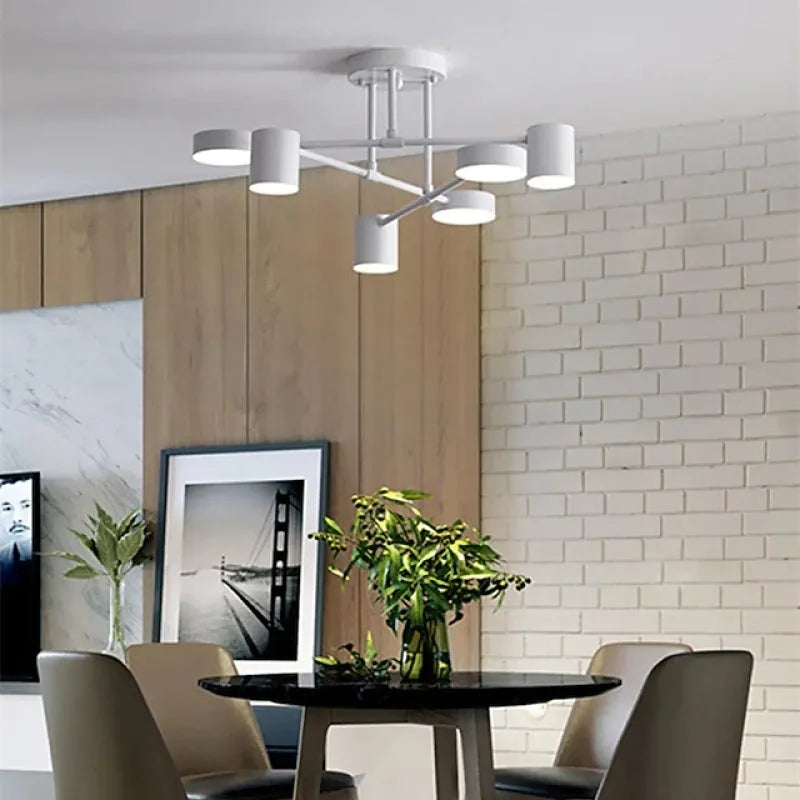 Ceiling Light | 6-Light Scandinavian Style | Multiple Color Modes