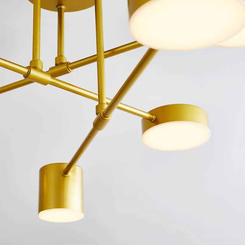 Ceiling Light | 6-Light Scandinavian Style | Multiple Color Modes