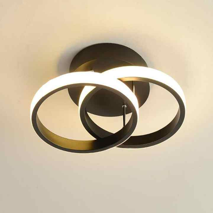 Ceiling Light | Adjustable Three-Ring LED | Remote Control & Multi Light Modes | Modern Interiors