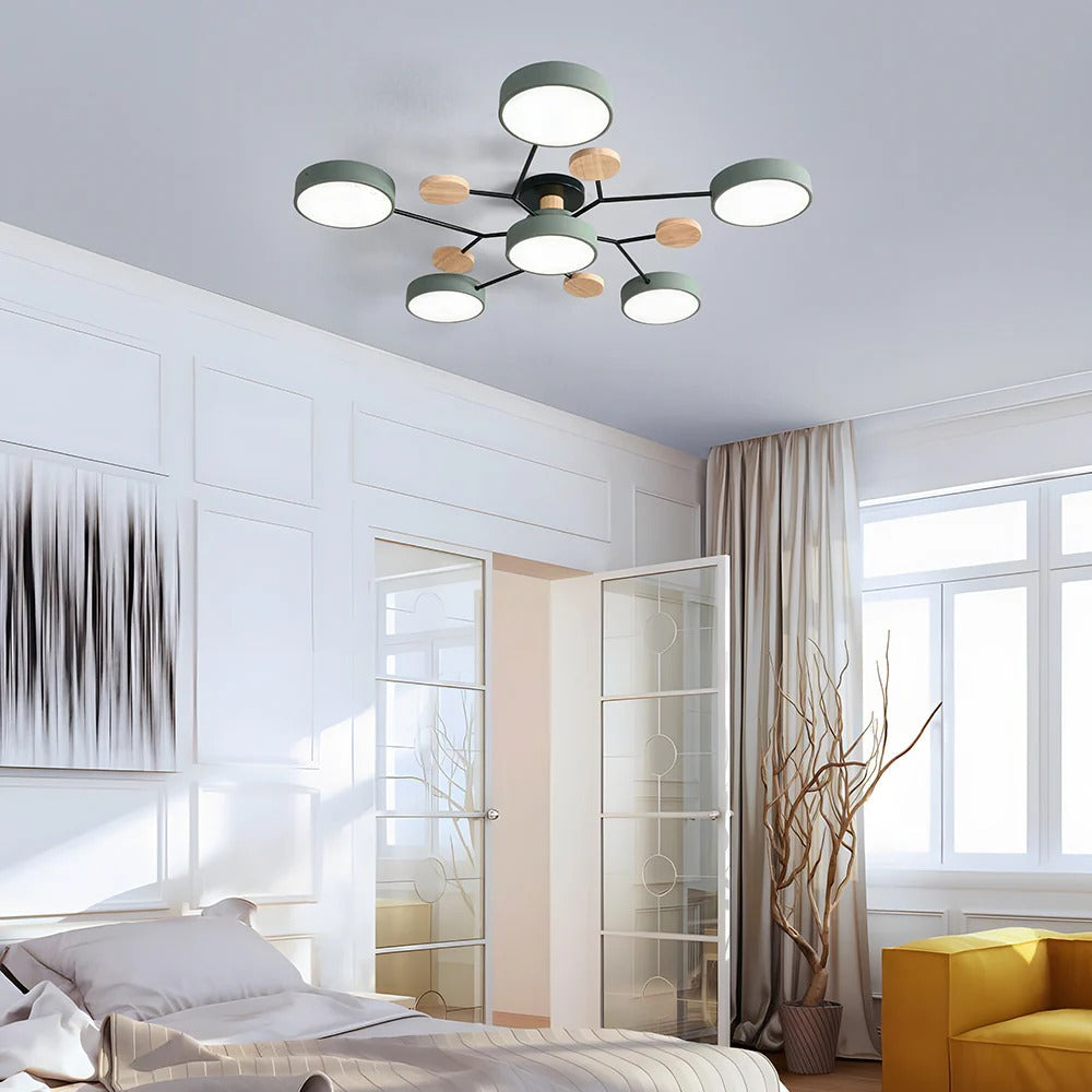 Ceiling Light | Dimmable & Color-Changing | Multi-Point 4-7 Lights | Modern Living Room