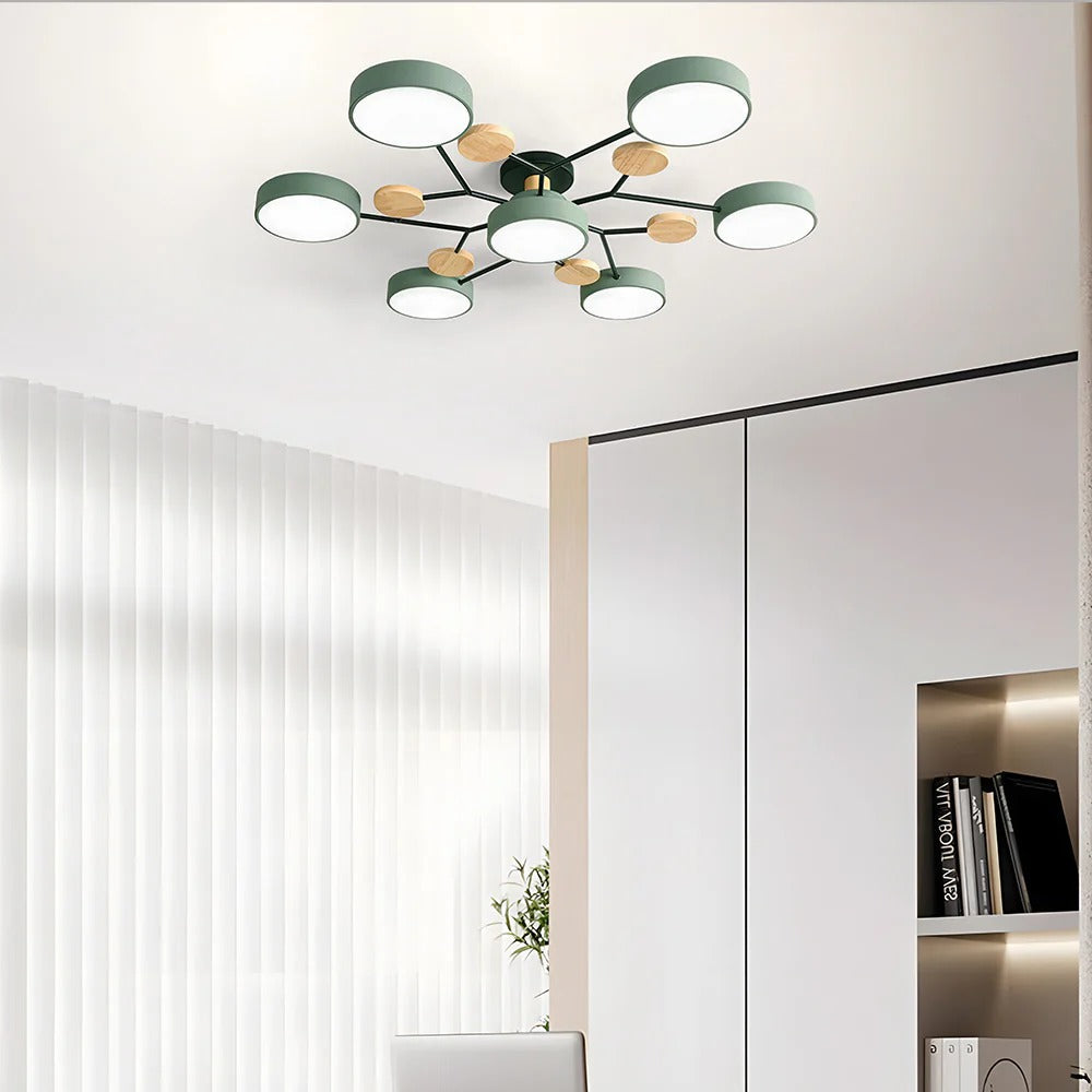 Ceiling Light | Dimmable & Color-Changing | Multi-Point 4-7 Lights | Modern Living Room