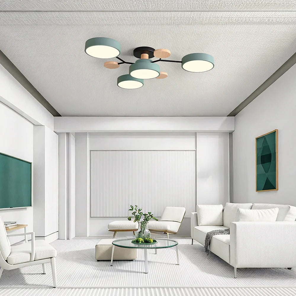 Ceiling Light | Dimmable & Color-Changing | Multi-Point 4-7 Lights | Modern Living Room