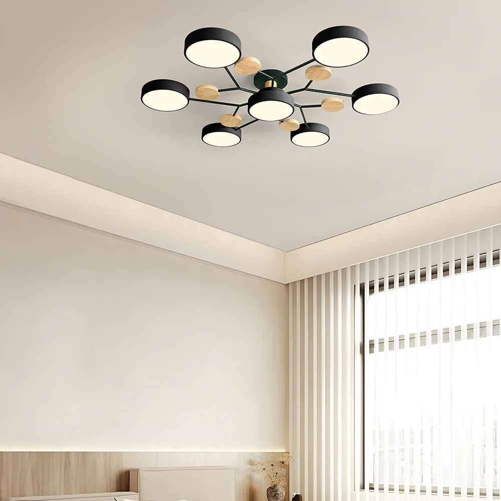 Ceiling Light | Dimmable & Color-Changing | Multi-Point 4-7 Lights | Modern Living Room