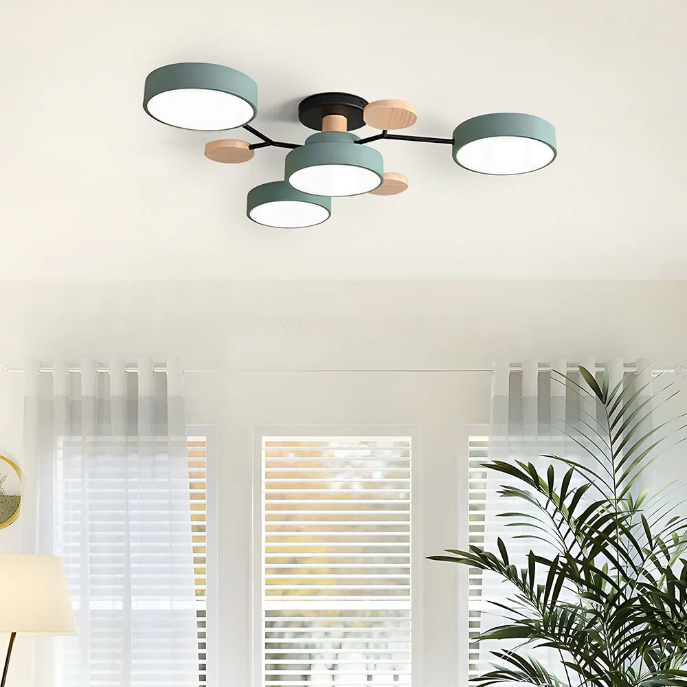 Ceiling Light | Dimmable & Color-Changing | Multi-Point 4-7 Lights | Modern Living Room