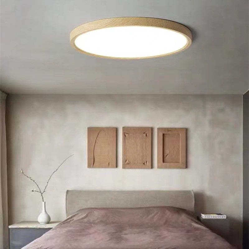 Ceiling Light | Dimmable Tri-Color LED | Wood Frame | Cozy Ambience