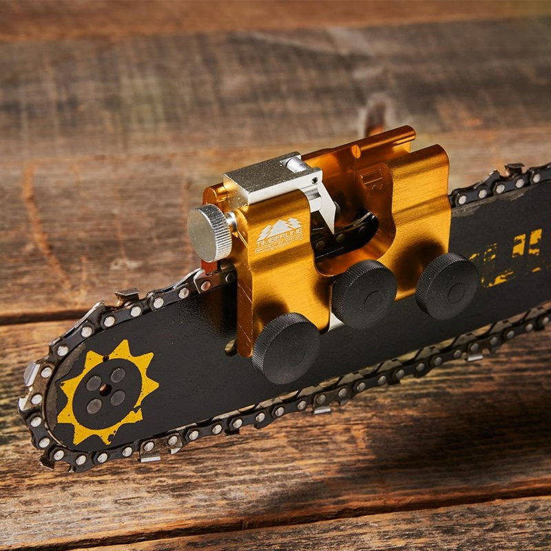 Chainsaw Chain Sharpener | 30° Bevel Guide | Anodized Aluminum | Precise Sharpening