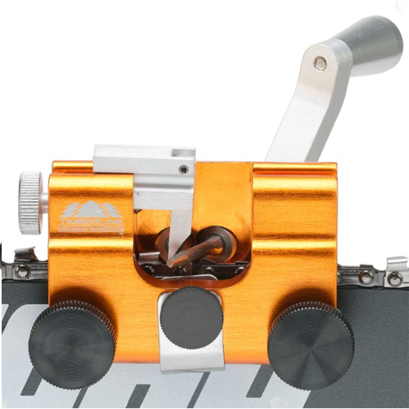 Chainsaw Chain Sharpener | 30° Bevel Guide | Anodized Aluminum | Precise Sharpening