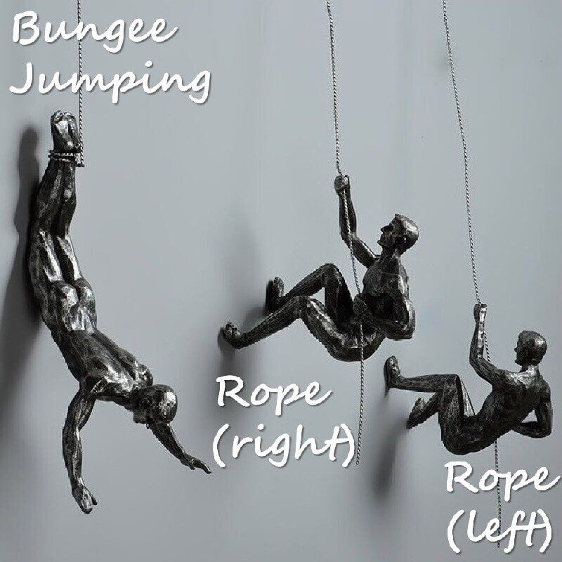 Climbing Wall Sculpture | 3D Climber Figures Design | Easy Installation | Modern Wall Decor
