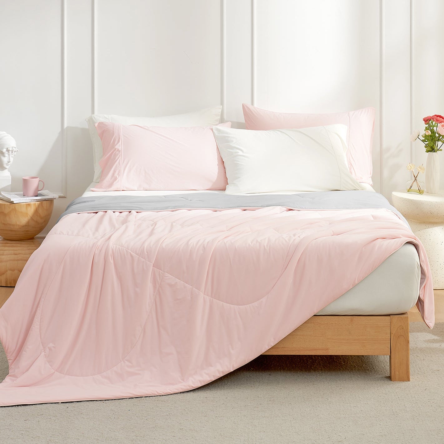 Comforter for Hot Sleepers | Lightweight Cooling & Breathable | Japanese Fabric (Q-max 0.46)