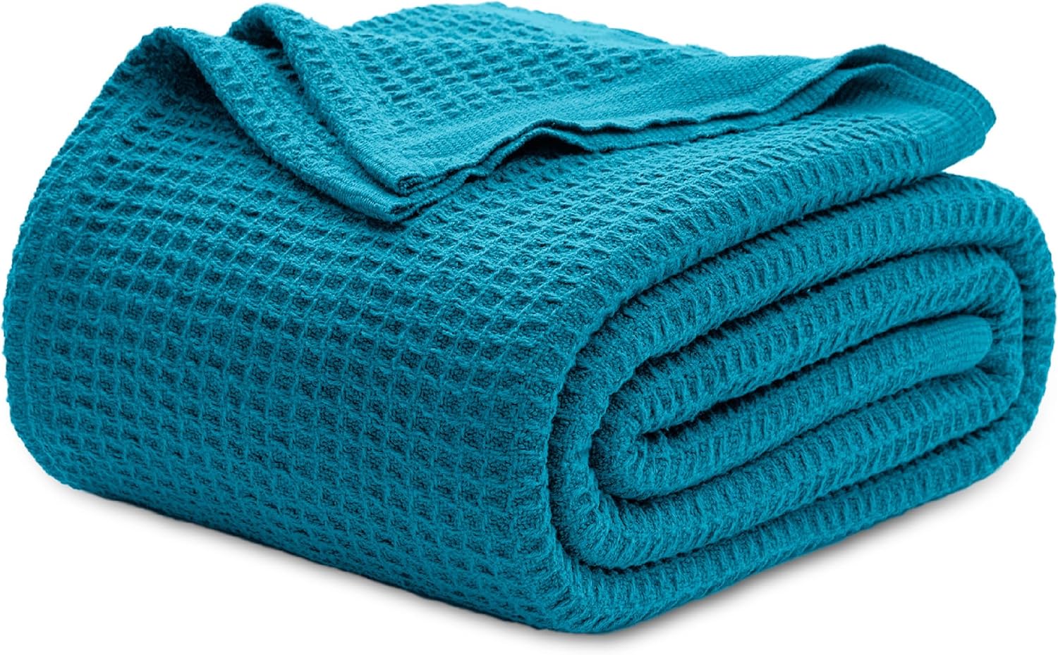 Cooling Blanket | Waffle Weave Cooling Design | 100% Cotton Queen | Lightweight & Breathable