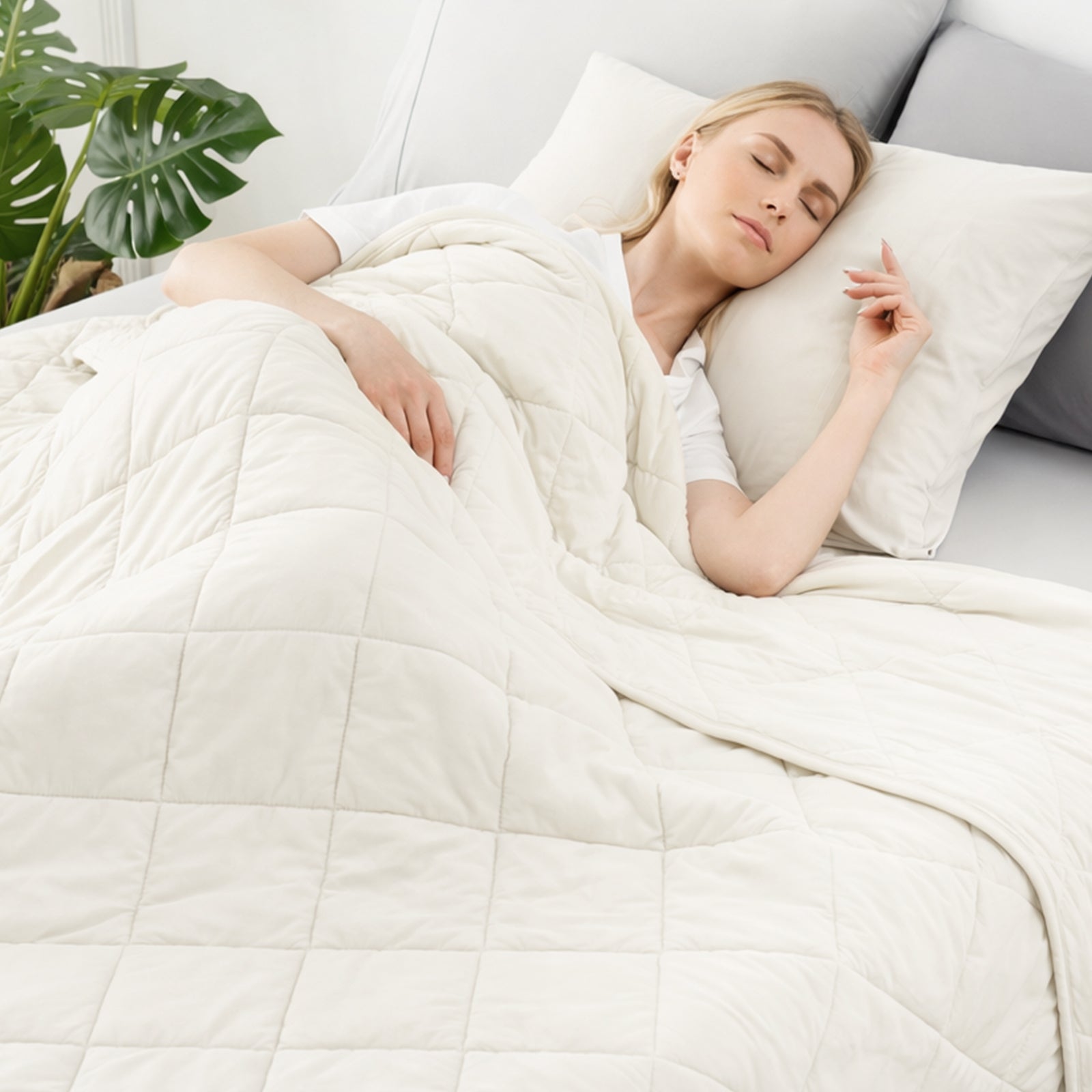 Cooling Blanket for Hot Sleepers | Japanese Cooling Fabric | Dual-Sided Cloud Quilted