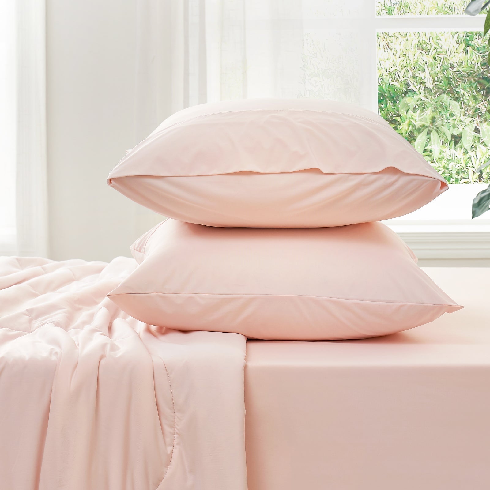 Cooling Sheet Set | Breathable Cooling Fabric | Deep Pockets & Comforter Included