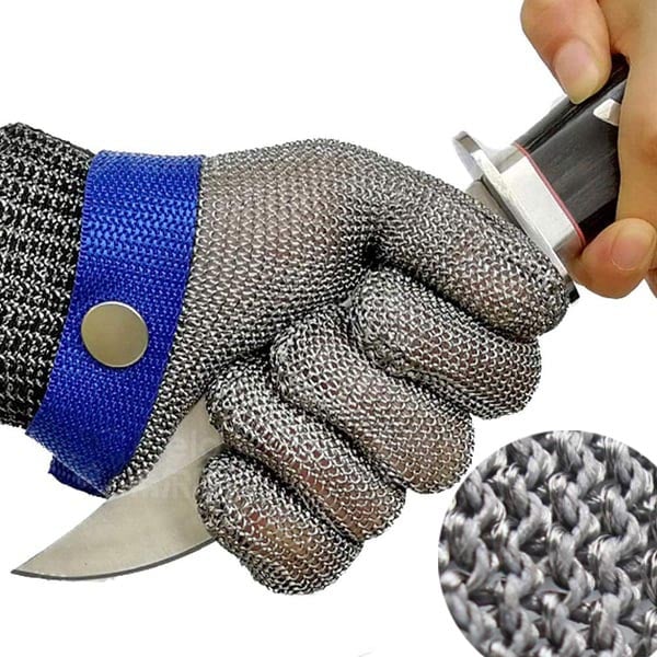 Cut-Resistant Kitchen Glove | Stainless Steel Mesh | Food-Safe & Dishwasher Safe