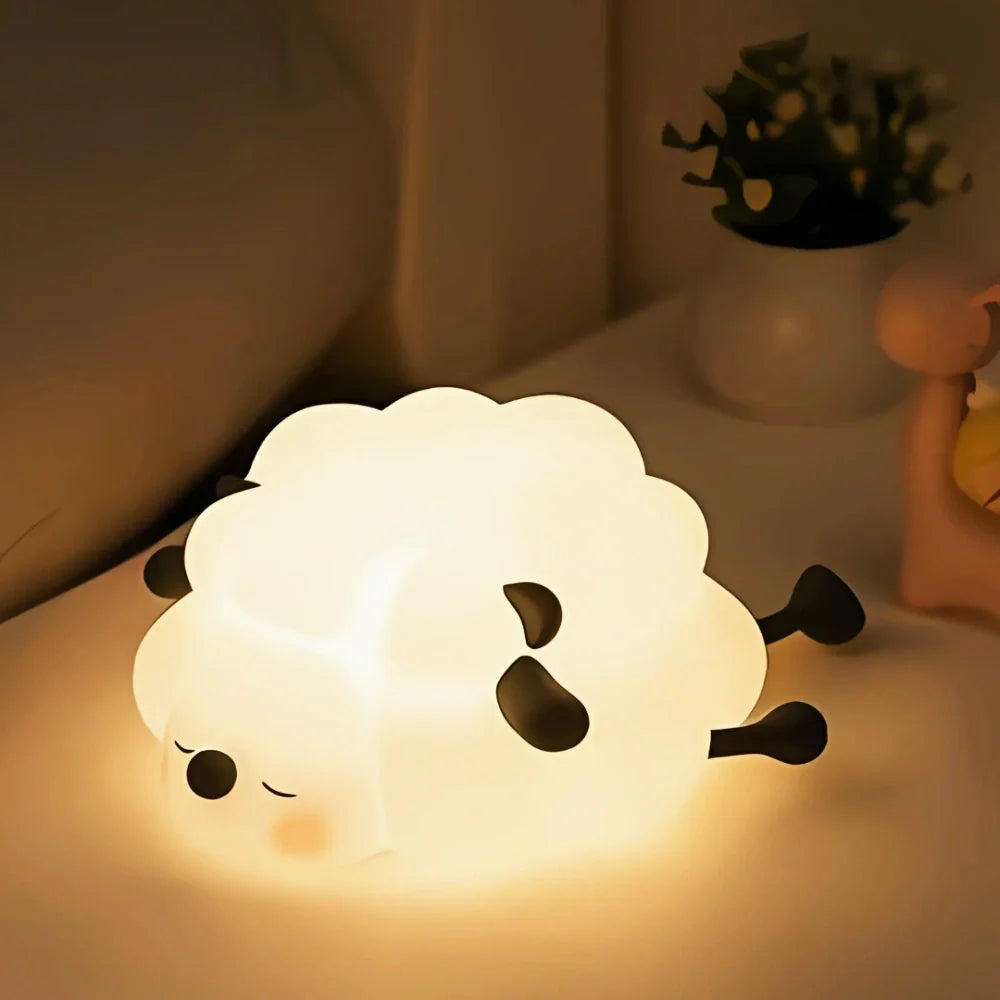 Cute Animal LED Night Lamp | Touch & Squeeze Control | Rechargeable Battery | Soothing Ambience