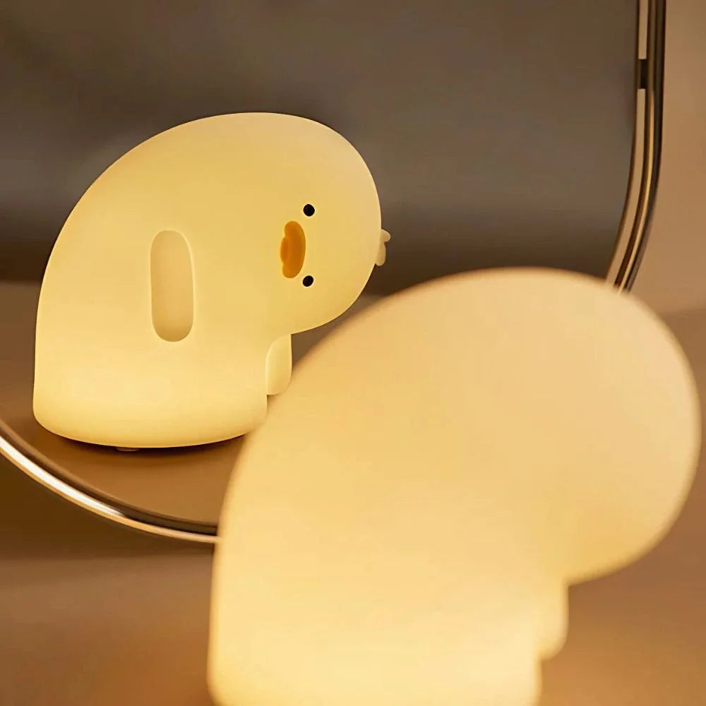 Cute Animal LED Night Lamp | Touch & Squeeze Control | Rechargeable Battery | Soothing Ambience