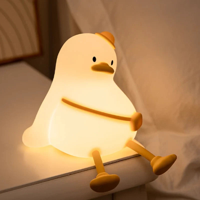 Cute Animal LED Night Lamp | Touch & Squeeze Control | Rechargeable Battery | Soothing Ambience