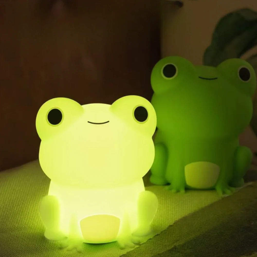 Cute Animal LED Night Lamp | Touch & Squeeze Control | Rechargeable Battery | Soothing Ambience