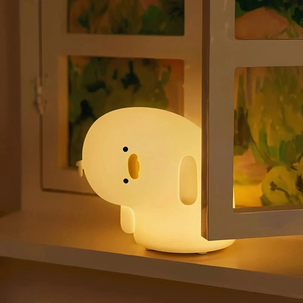 Cute Animal LED Night Lamp | Touch & Squeeze Control | Rechargeable Battery | Soothing Ambience