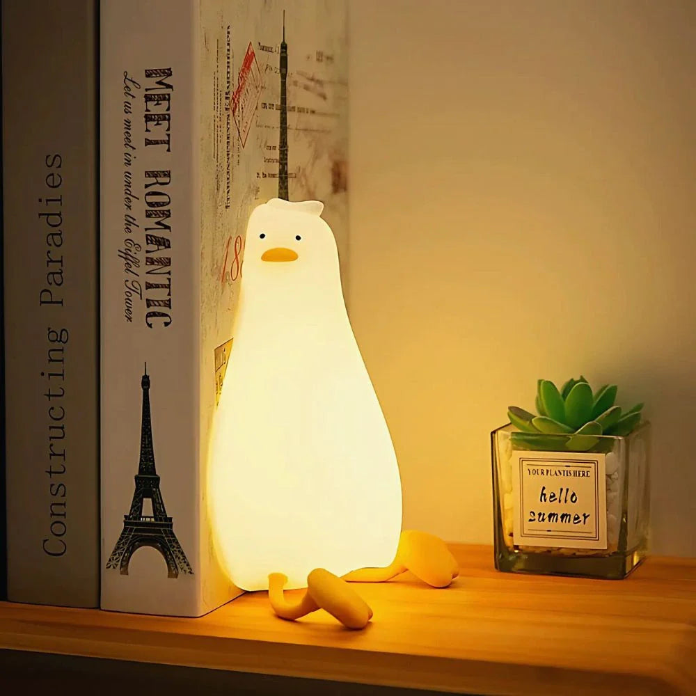 Cute Animal LED Night Lamp | Touch & Squeeze Control | Rechargeable Battery | Soothing Ambience