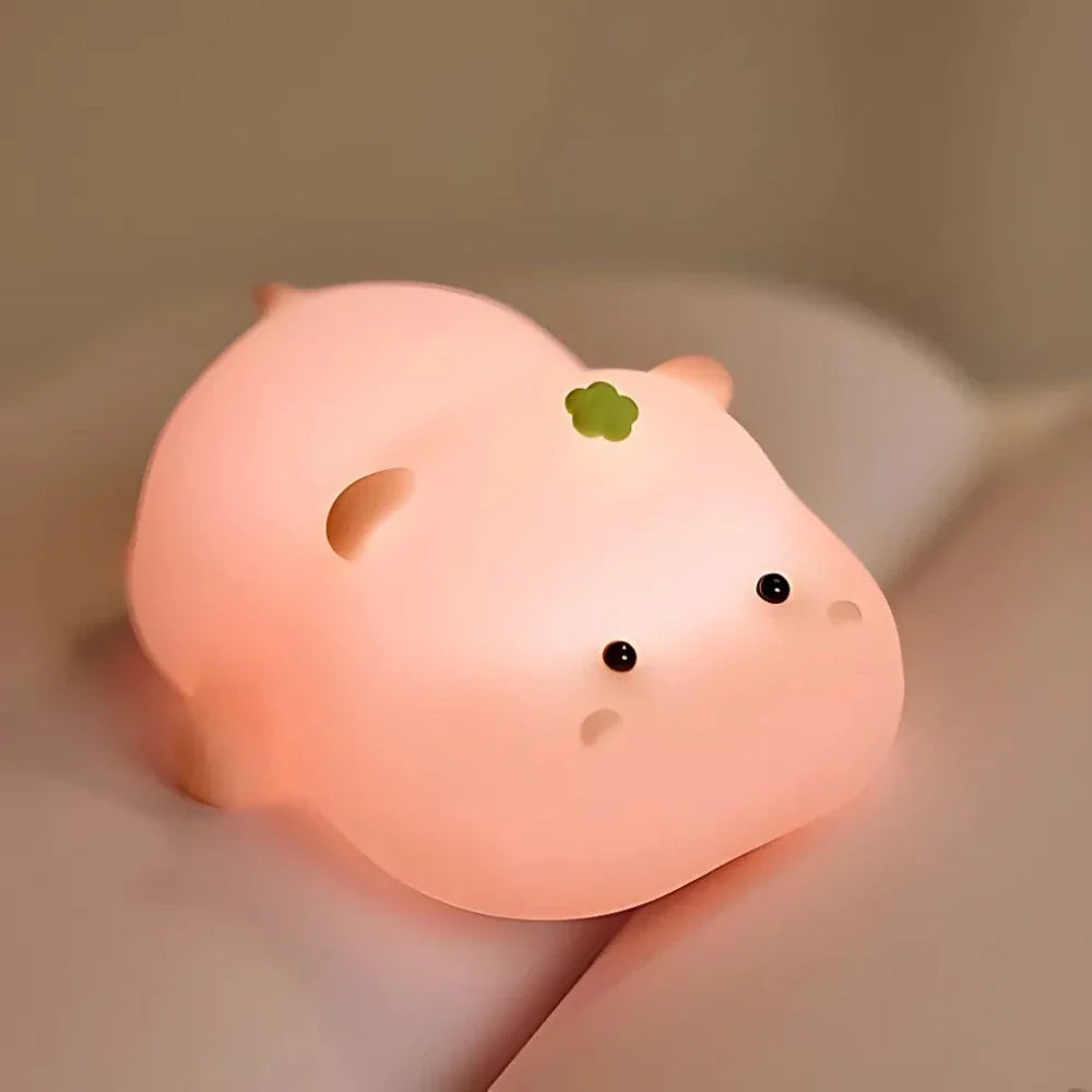 Cute Animal LED Night Lamp | Touch & Squeeze Control | Rechargeable Battery | Soothing Ambience