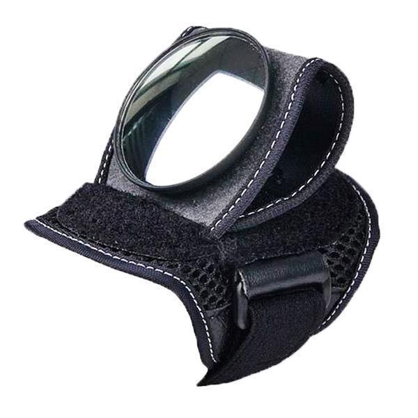 Cycling Wrist Mirror | Adjustable Wide-Angle Mirror | Breathable Mesh Strap & Pocket | Secure Fit