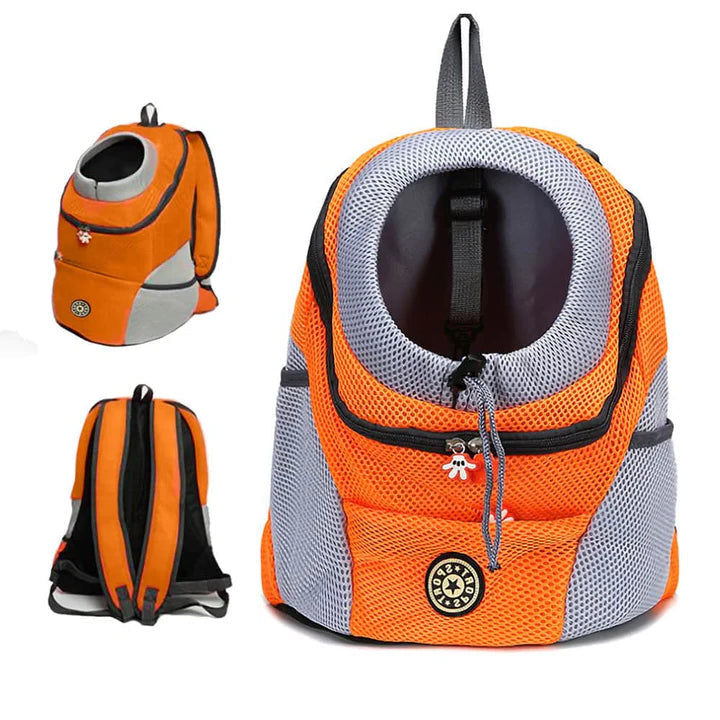 Dog Carrier Backpack | Ventilated Mesh & Padded Base | Adjustable Straps & Side Pockets