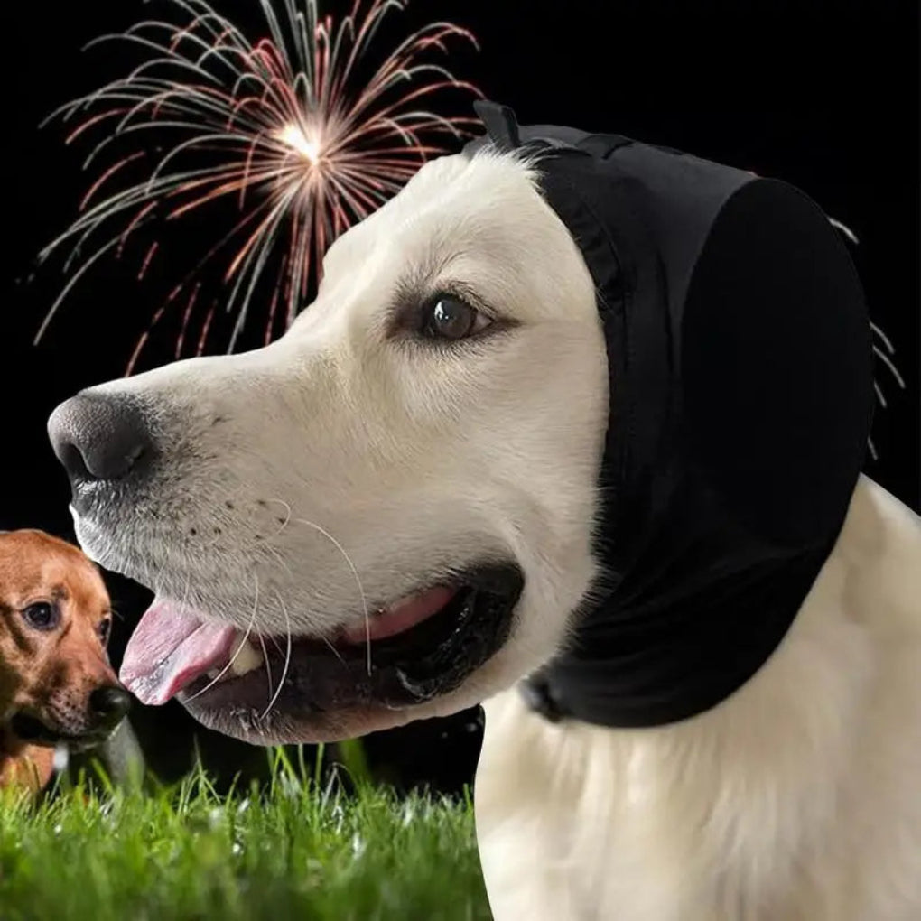 Dog Ear Covers | Noise-Reducing Calming Design | Soft Polyester & Adjustable Fit | Stress Relief