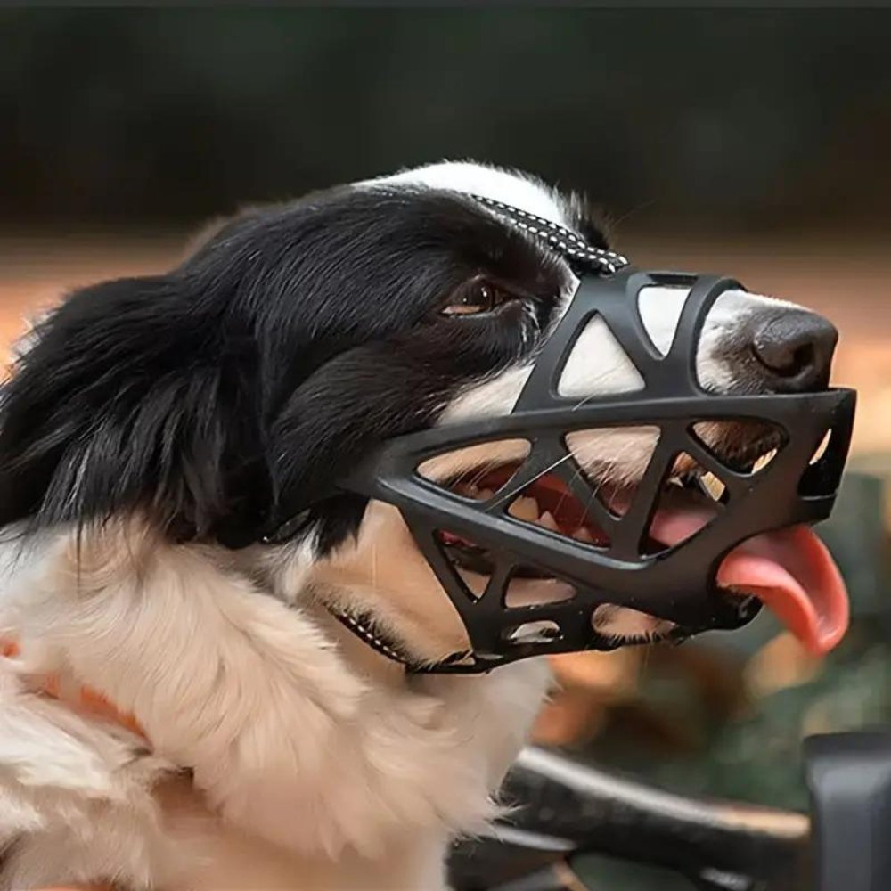 Dog Muzzle | Anti-Bite & Anti-Bark Design | Breathable Soft Fabric | Comfortable Fit
