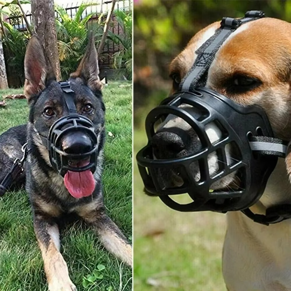 Dog Muzzle | Water-Friendly Breathable | Reflective Strip & Adjustable Strap