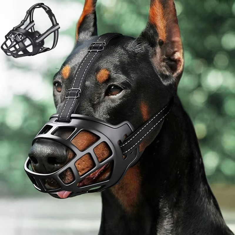 Dog Muzzle | Water-Friendly Breathable | Reflective Strip & Adjustable Strap