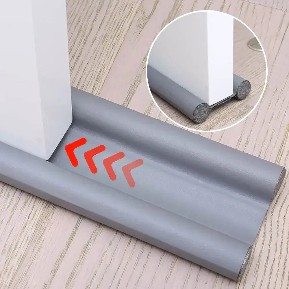 Door Draft Stopper | Weatherproof Foam Seal | 37 in Length | Peel-and-Stick Adhesive