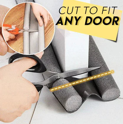 Door Draft Stopper | Weatherproof Foam Seal | 37 in Length | Peel-and-Stick Adhesive