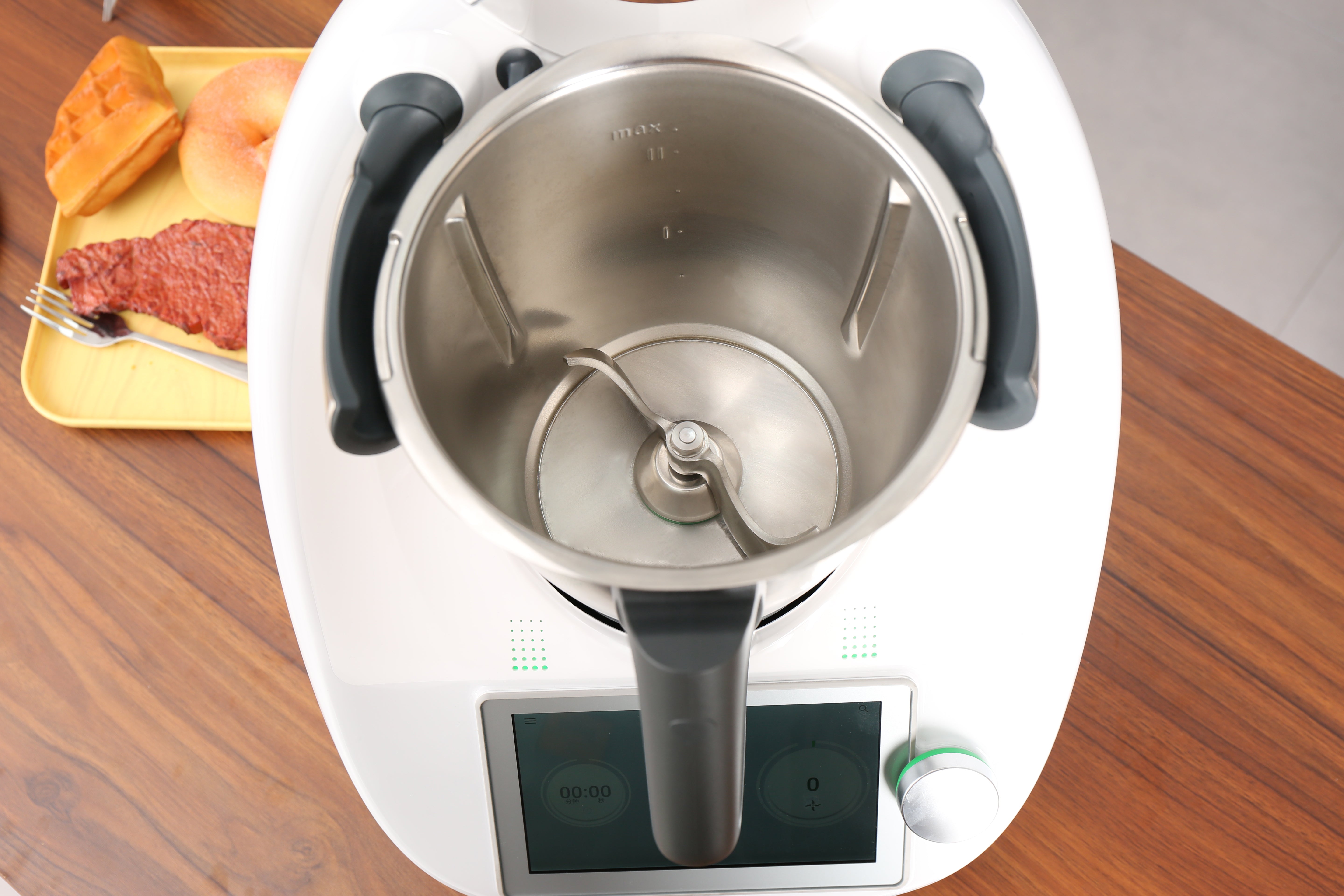 Dough Knife Attachment for Food Processors | Stainless Steel Blade | Easy-Clean with Brushes
