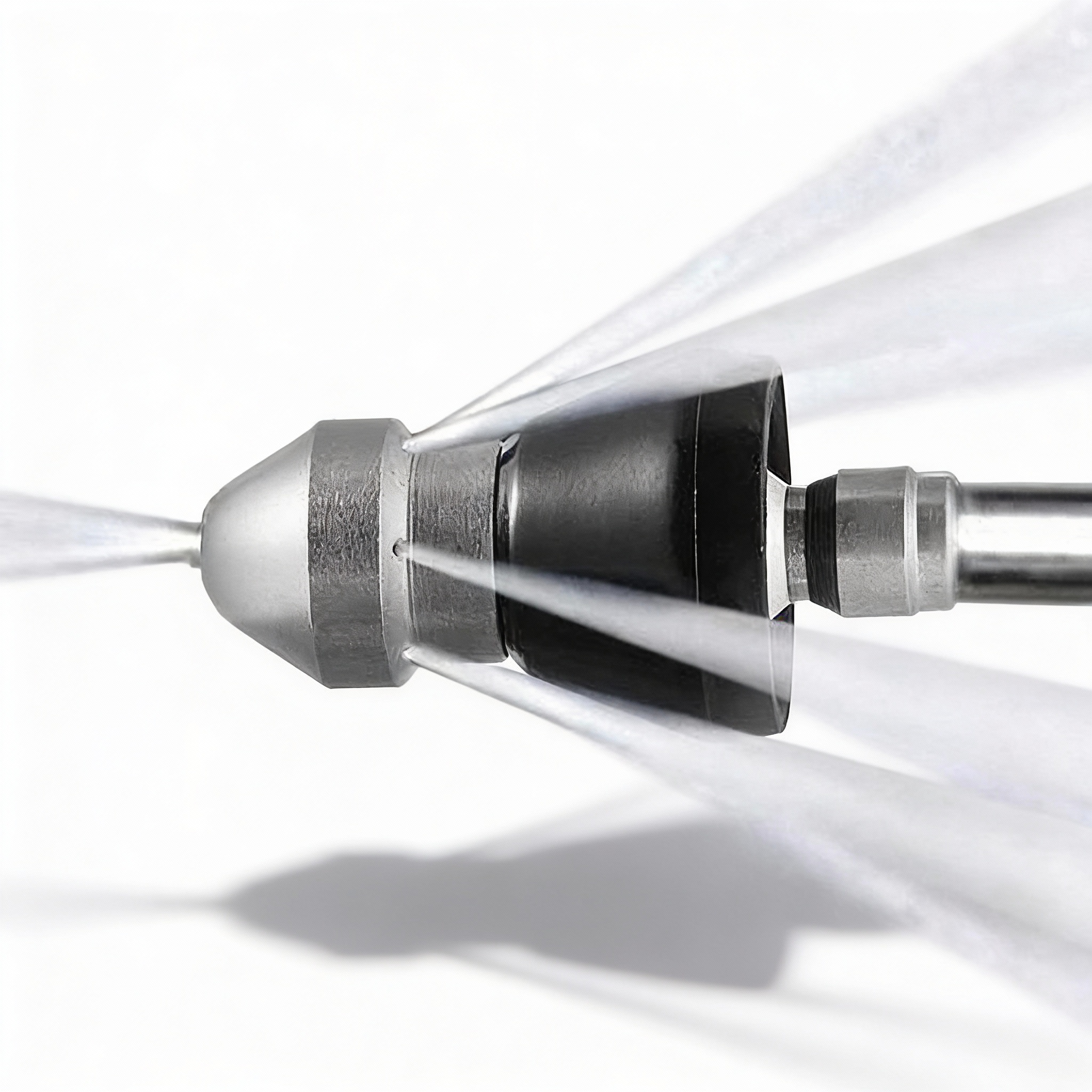 Drain Cleaning Nozzle | Forward-Pushing High-Pressure Jet | Stainless Steel | Durable Design