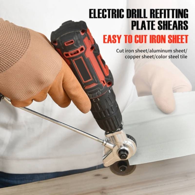 Drill Metal Cutting Attachment | Heavy-Duty Precision Cutting | Alloy Steel | Positioning Slots