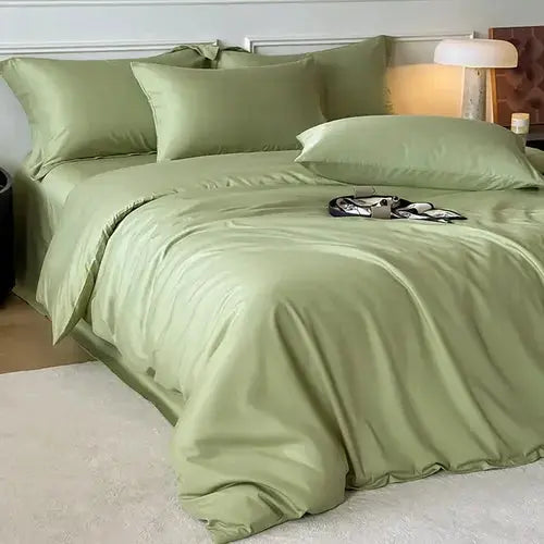 Duvet Cover Set | Silky Cooling Bamboo Viscose | Zipper Closure | Lightweight Summer Comfort