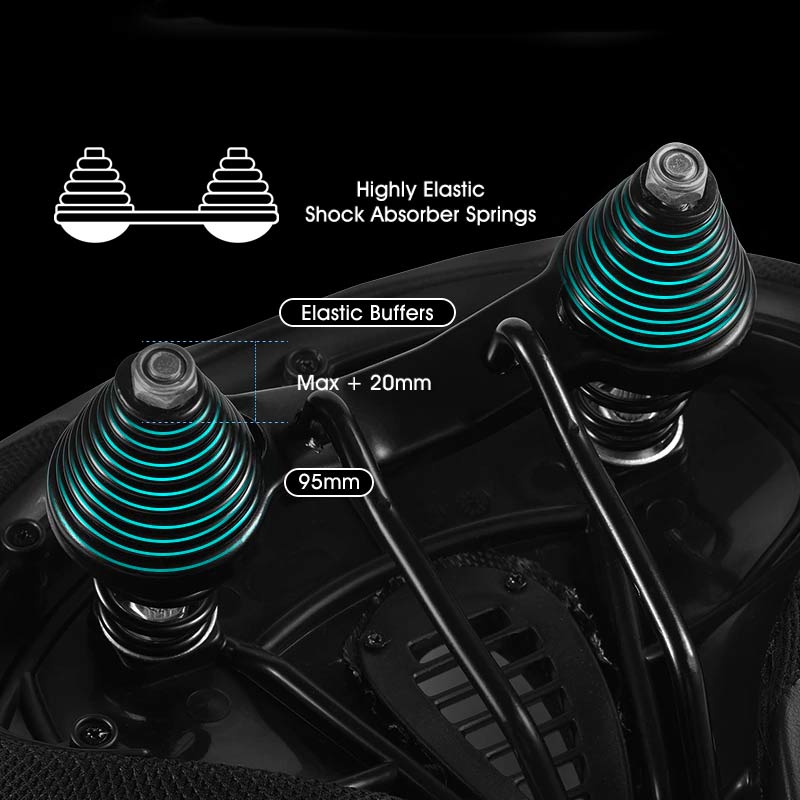 Ergonomic Bicycle Saddle | Extra-Wide Breathable Design | Shock-Absorbing Cushioning